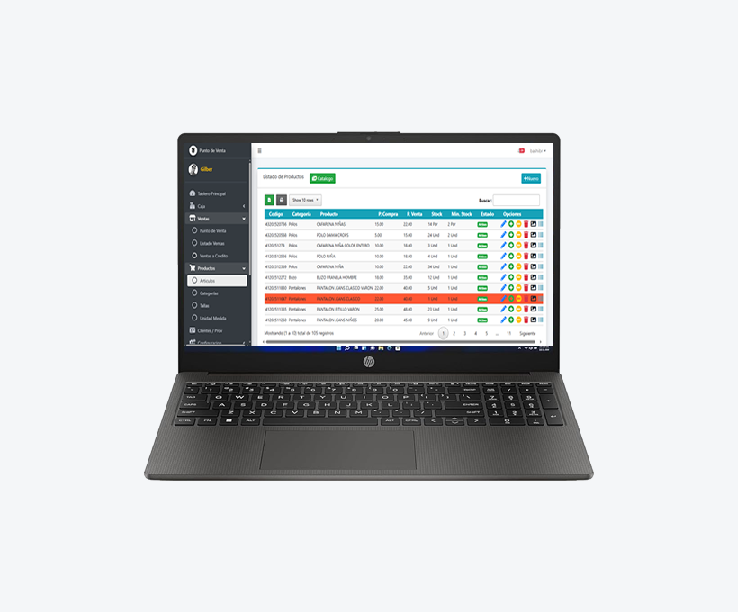 Sistema de Venta (Ropa y Calzado)