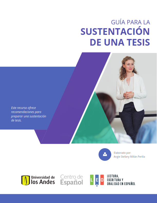 Guía para una sustentación de TESIS